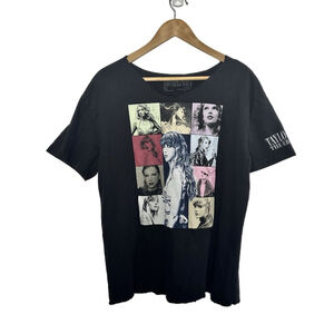 Taylor Swift The Eras Tour Concert Black T-Shirt Women Small US TOUR Swifties